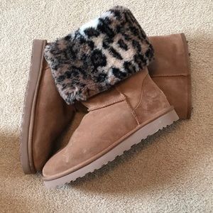 Limited Edition Cheetah Lined Tall Chestnut UGGS